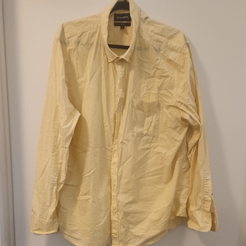 Bonobos Yellow Button-Up Shirt